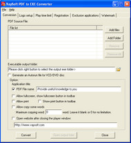 VaySoft PDF  to EXE Converter screenshot